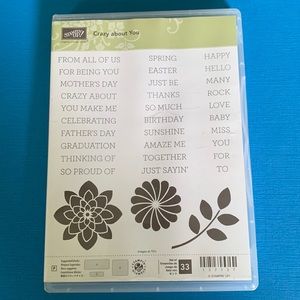 Stampin Up! Crazy about You stamp set